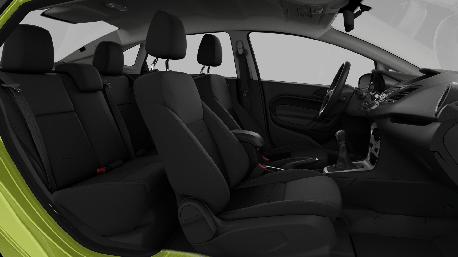 2019 Ford Fiesta Sedan Black Interior Seating Picture
